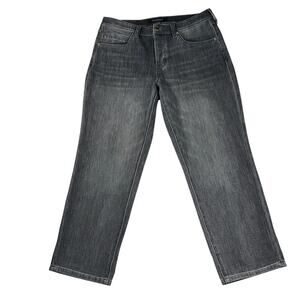 Liverpool Los Angeles The Keeper Boyfriend Button Fly Black Wash Jeans Size 10